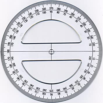 What is the maximum degree can be measured in circular protractor?