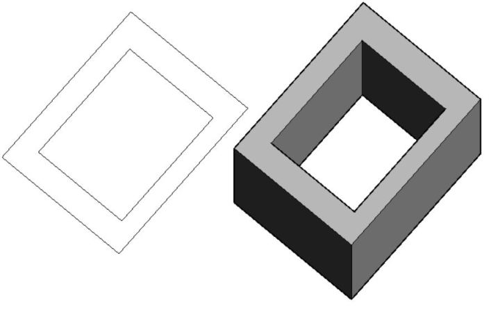 Which command is used for adding height to 2D figure in Auto cad?