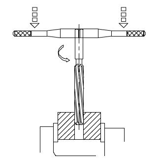 A cutting tool used to finish and enlarge a hole is known as