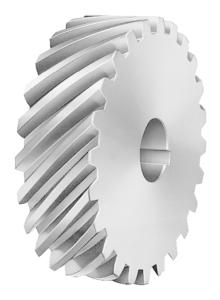 In which type of gear the teeth are cut at an angle to the axis of gear ?