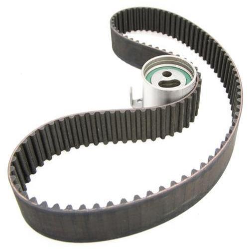 Which one of the following statements is NOT true about timing belt ?