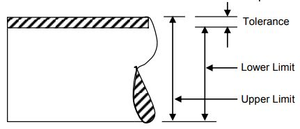 What is the difference between maximum limit of size and the minimum limit of size?