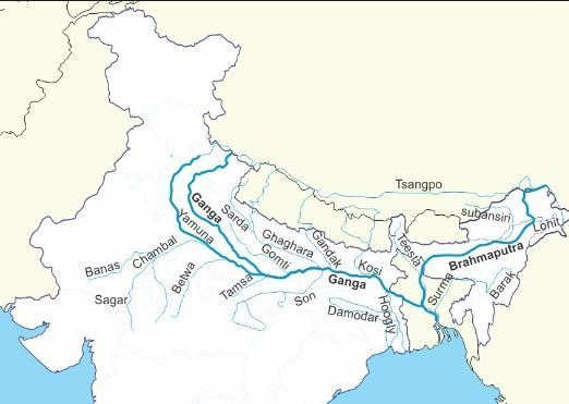 Which one of the following rivers does Chambal river merge ?