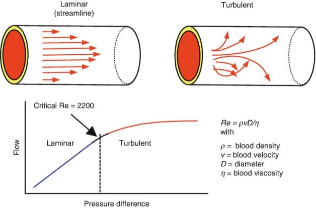 The velocity at which the laminar flow stops, is known as