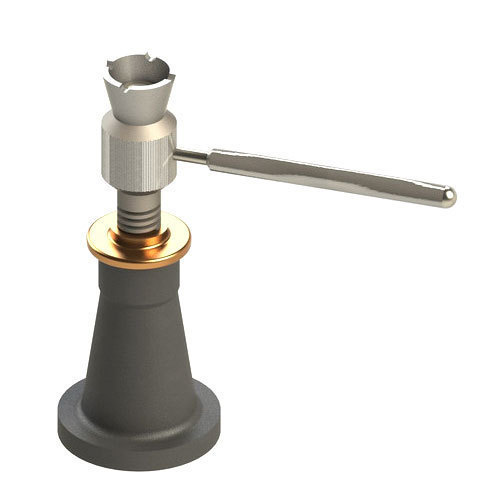 The load placed at the top of the screw in a mechanical screw jack is prevented from rotation by providing a swivelling mechanism.