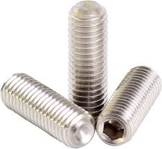 The set screws are used to prevent relative motion between the two parts.