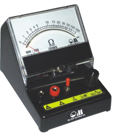 Which instrument is used to check the continuity of the field coils of DC motor?