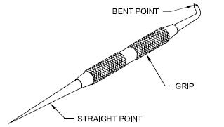 Which material is used to make chisels, files, scribers and axe?